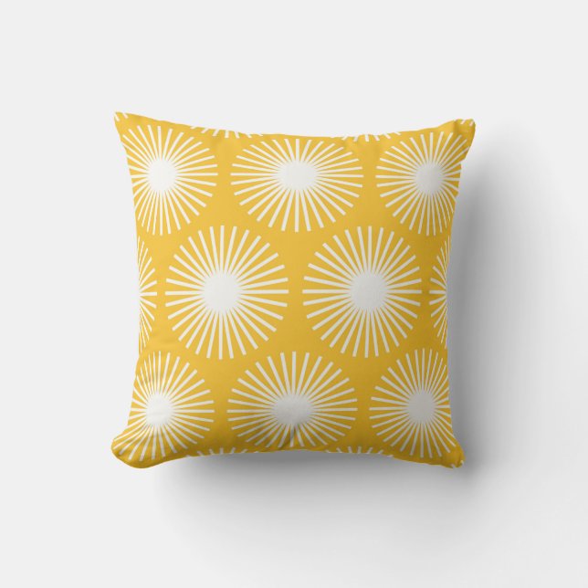 Simple flower seamless pattern design. Scandinavia Kissen (Vorderseite)