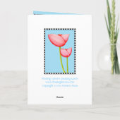 Simple Flowers Card Karte (Rückseite)