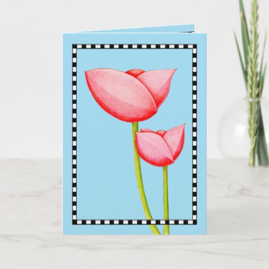 Simple Flowers Card Karte (Vorderseite)