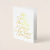 Simple Foil Christmas Card Folienkarte (Vorderseite)