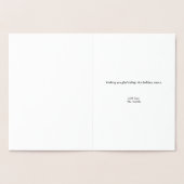 Simple Foil Christmas Card Folienkarte (Innenseite)