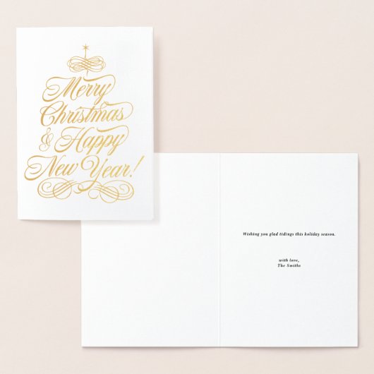 Simple Foil Christmas Card Folienkarte (Anzeige)