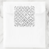 Simple Folk - Sarah Fielke Block des Monats 2018 Quadratischer Aufkleber (Tasche)