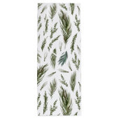 Simple Forest Botanicals Aquarellen Weihnachten Geschenktüte Für Weinflaschen (Rückseite)