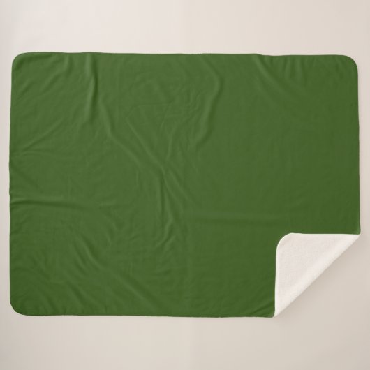 Simple Forest Green Authority® Sherpadecke (Vorderseite (Horizontal))