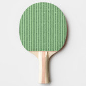 Simple Forest Green Glitter Style Vertical Stripes Tischtennis Schläger (Vorderseite)