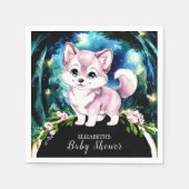 Simple Forest Wolf Baby Dusche Serviette (Vorderseite)