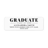 Simple Formal Classic Black And White Graduation (Vorne)