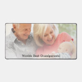 Simple Foto Overlay Welten Beste Großeltern Schreibtischunterlage (Vorderseite)