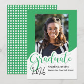 Simple Foto Whimsical Green 2025 Ankündigung (Vorne/Hinten)