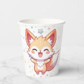 Simple Fox Baby Dusche Pappbecher (Vorderseite)