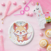 Simple Fox Baby Dusche Pappteller (Party)