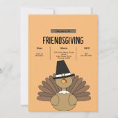 Simple Friendsgiving Einladung (Vorderseite)
