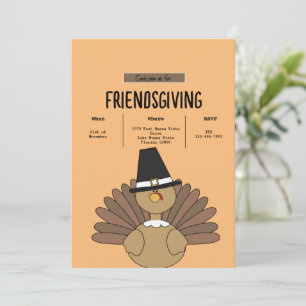 Simple Friendsgiving Einladung
