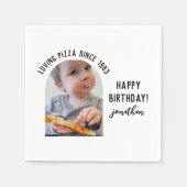 Simple Funny 40 Geburtstagsparty Foto Napkins Serviette (Vorderseite)
