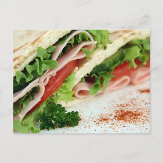 Simple Funny Sandwich Postkarte (Vorderseite)