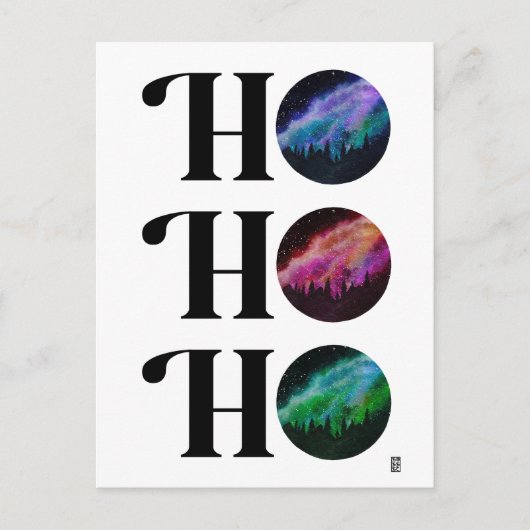Simple Galaxy Bold HO HO HO Weihnachten (Vorderseite)