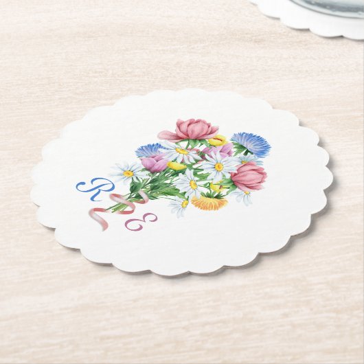 Simple Garden Spring Daisy Wildflower Minimal Untersetzer (angewinkelt)