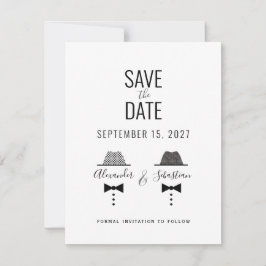 Simple Gay Wedding Save The Date