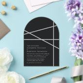 Simple Geometric Style Wedding Acryleinladungen (Insitu (Hochzeit))