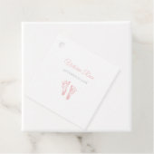 Simple Girl Birth Memento Wertvoll Pink Footprints Geschenkanhänger (Beispiel)