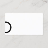 Simple Glasses Minimalistisch Writer Visitenkarte (Rückseite)