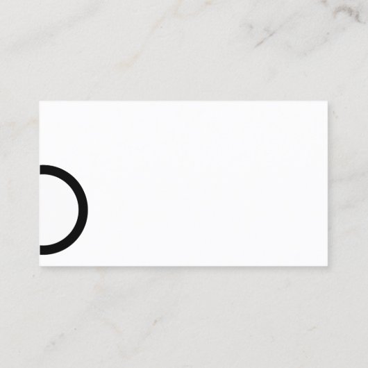 Simple Glasses Minimalistisch Writer Visitenkarte (Rückseite)