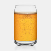 Simple Gold Beer Monogram Christmas party Dosenglas (Rückseite)