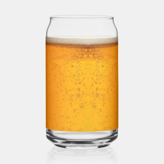 Simple Gold Beer Monogram Christmas party Dosenglas (Rückseite)