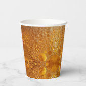 Simple Gold Beer Monogram Christmas party Pappbecher (Rückseite)