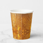 Simple Gold Beer Monogram Christmas party Pappbecher (Rechts)