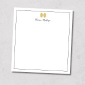 Simple Gold Bow Border Script Custom Name Script Notizblock