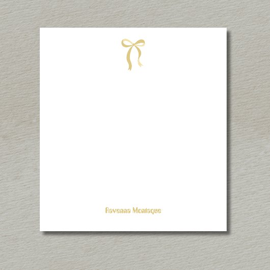 Simple Gold Bow Script Custom Name Script Notizblock