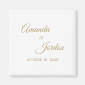 Simple Gold Calligraphy Magnet (Vorne)