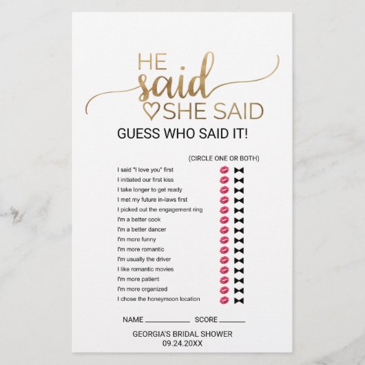 Simple Gold Calligraphy Wedding Word Search Game (Vorderseite)