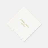 Simple Gold - Cocktail Napkin Serviette (Ecke)
