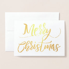 Simple Gold Foil Frohe Weihnachten Folienkarte