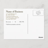 Simple Gold Grunge Moderne Erinnerung Postkarte (Rückseite)