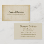 Simple Gold Grunge Moderner Beruflicher Minimalism Visitenkarte (Vorne/Hinten)