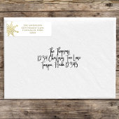 Simple Gold Snowflake Klassisches Elegantes