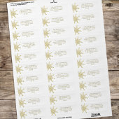 Simple Gold Snowflake Klassisches Elegantes