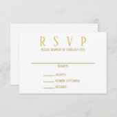 Simple Gold - UAWG Einladung (Vorne/Hinten)