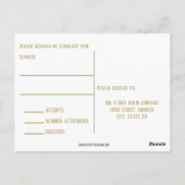 Simple Gold - UAWG Postcard Postkarte (Rückseite)