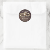 Simple Gold Wedding Bands - Save the Date Stickers (Tasche)