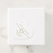 Simple Gold Wedding Vielen Dank Geschenkanhänger (Beispiel)