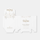 Simple Gold White Cross Taufen Party Vielen Dank Geschenkschachtel (Ungefaltet)