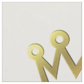 Simple Golden Crown Fabric Swatch Stoff (Nahaufnahme)