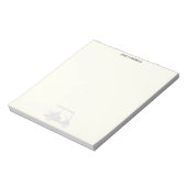 Simple Golf Fan Personal Stationery Buff Golf Cart Notizblock (Rotiert)