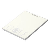 Simple Golf Fan Personal Stationery Buff Notizblock (Rotiert)