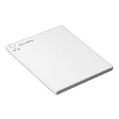 Simple Golf Fan Personal Stationery Golf Clubs Notizblock (angewinkelt)
